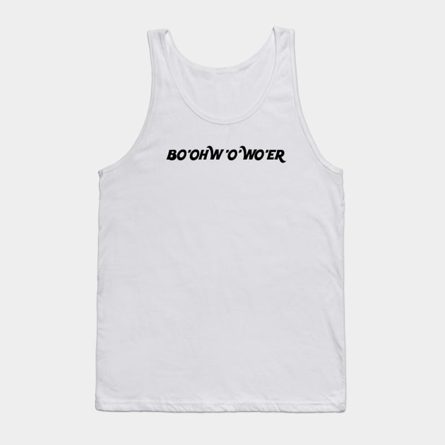 British Slang Saying bo’oh’o’wo’er - Bottle of Water Tank Top by Mochabonk